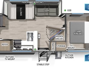 Forest River RV Campsite Reserve 26CJ