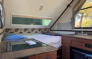 Cozy A-Frame Camper - Sleeps 4, A/C, Delivery