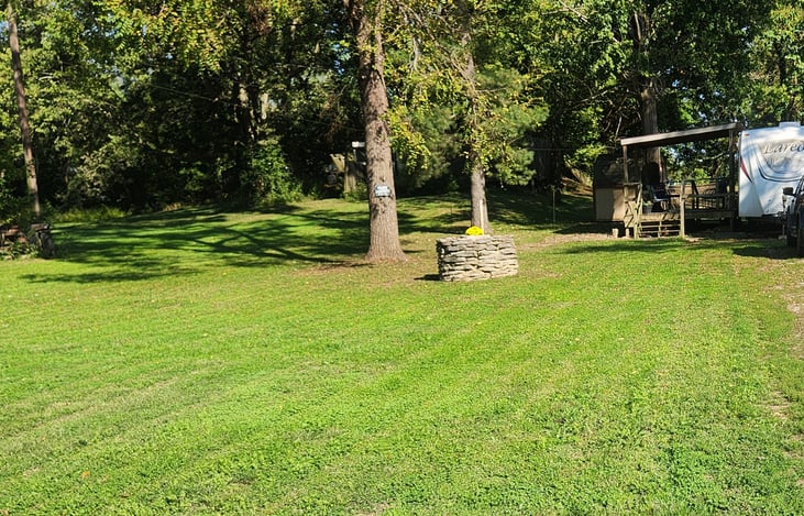 Very large front yard.