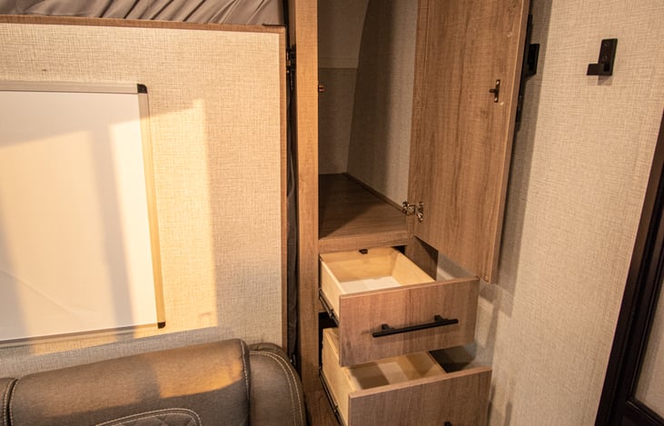 Plenty of storage space in the RV