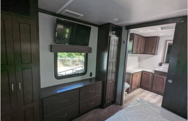 Master bedroom and storage