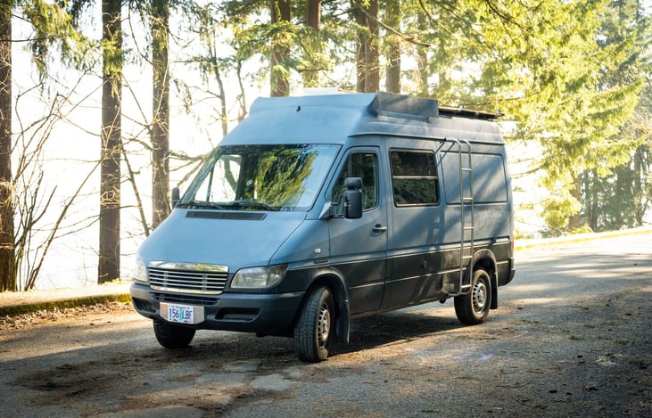 High-roof top Sprinter van