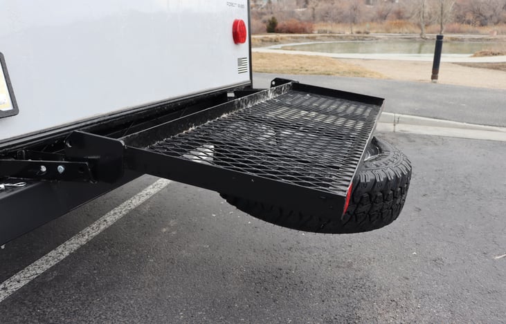 Built in storage rack