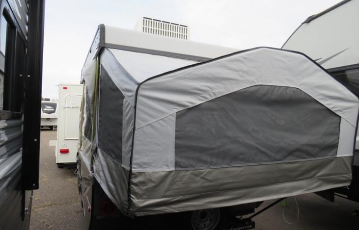 fully open side view