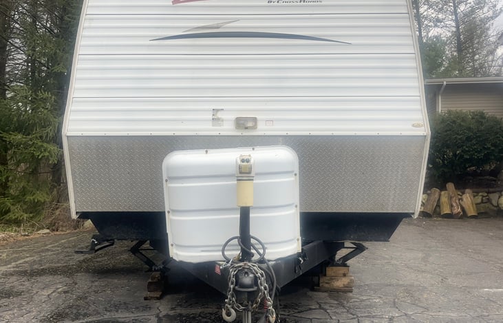 Propane tanks, battery, hitch, etc.