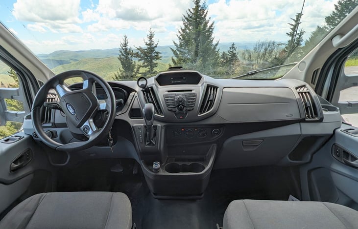 Ford Transit van chassis for comfort and easy handling.