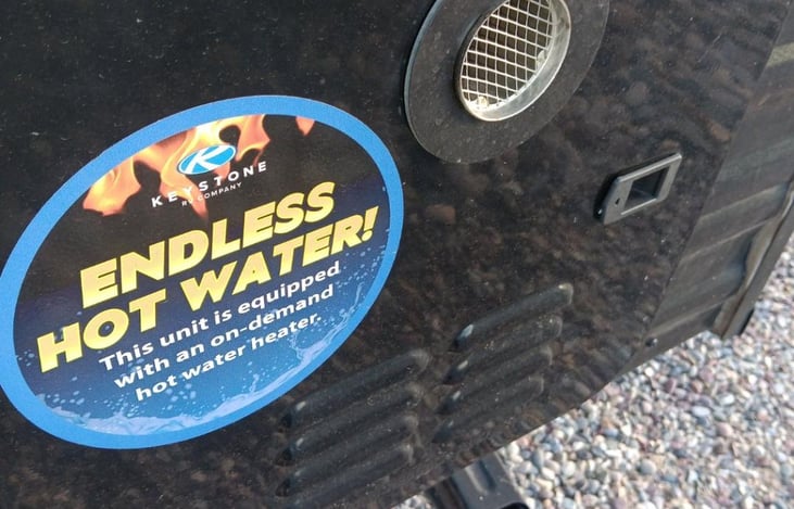 Endless hot water heater.  Easy to use.