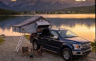 Summit & Sleep: 4x4 F150 with Rooftop Suite