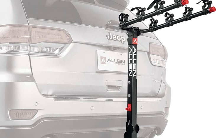 Bike rack available as add-on