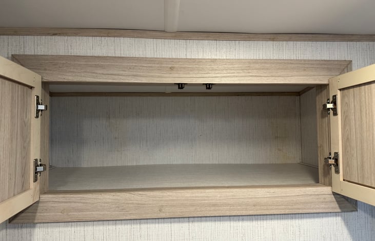 Extra space in bathroom.