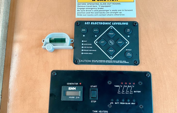 Auto leveling system makes set-up a breeze! Generator available for limited use.