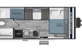 Meet our cozy and adventure-ready 21' Bunkhouse