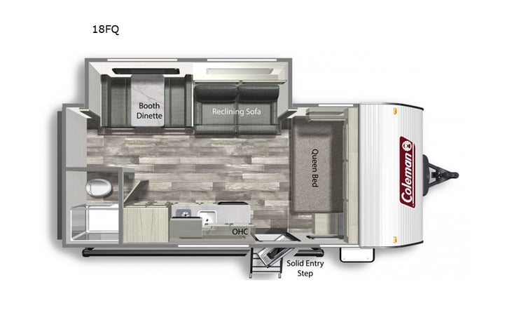 Representative floor plan provided by a trusted RVshare partner.