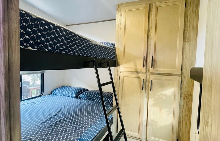 Oversized double bunk beds