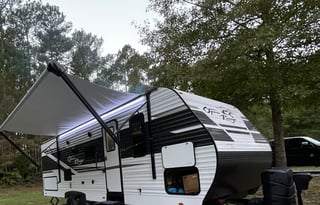 Epic camping adventure. Pet friendly & loaded.