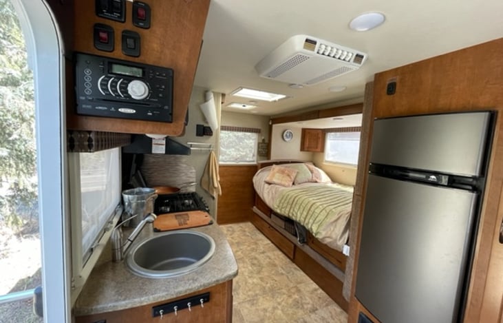 dinette broken down to sleeper