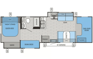 Family Friendly Jayco Greyhawk 31FS w/ bunks
