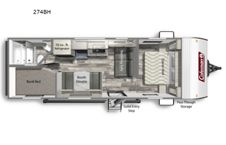 2022 Coleman lantern LT/ Full size bunks!