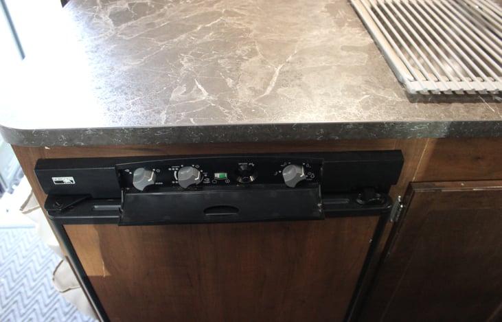 Fridge controls closeup