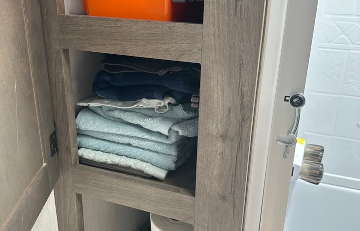 towels, first aid kit