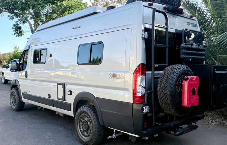 Spare Tire Spare Gas and Cargo Box