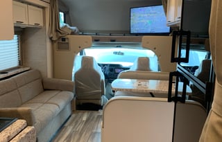 We call it glamping and dogs are allowed.