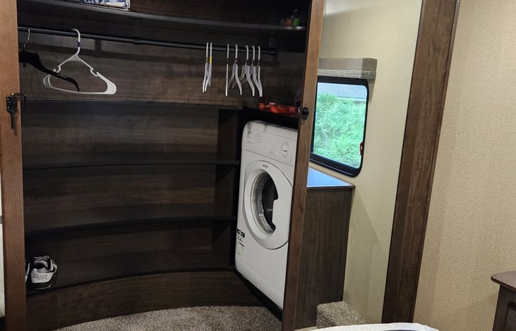 Dryer/ Master bed stand in closet