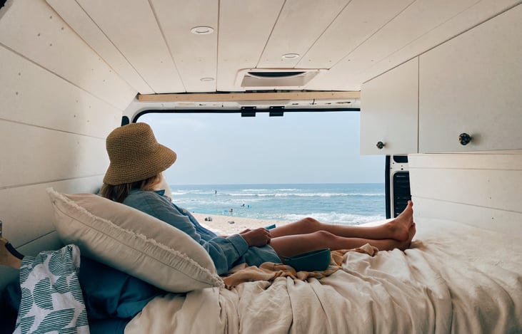 Park at the beach for a lazy afternoon