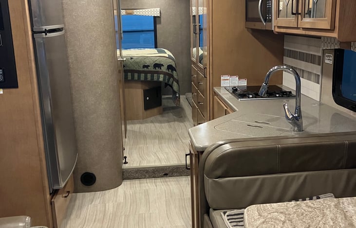 Large Kitchen Area
Well Supplied!