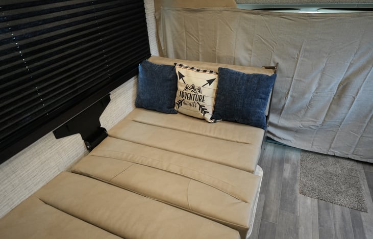 Table converted into bed or lounger sofa