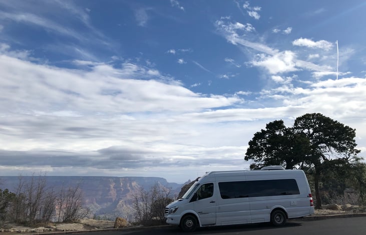 The Roadtrek makes visiting the Grand Canyon a wonderful trip