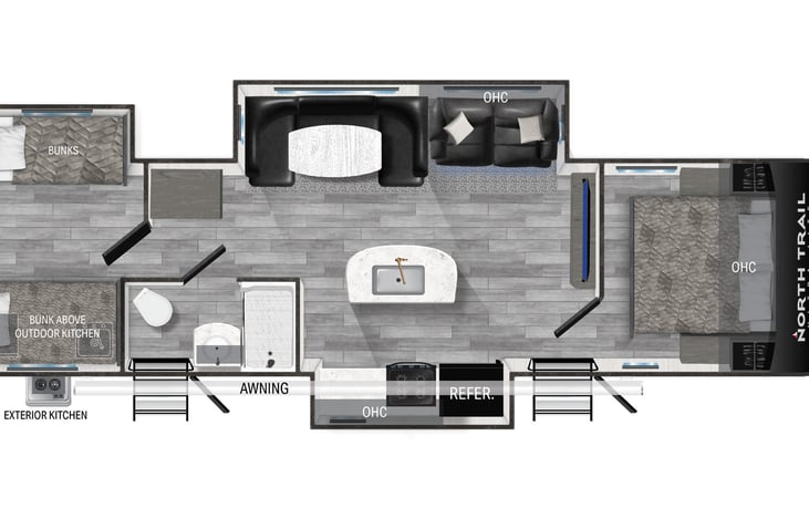 Trailer floor plan