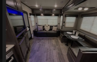 Kayla and Justin's King bed camper