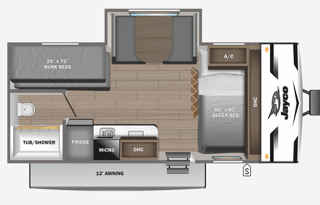 Easy Tow Bunkhouse | 7' Wide | Slideout | Off-Grid