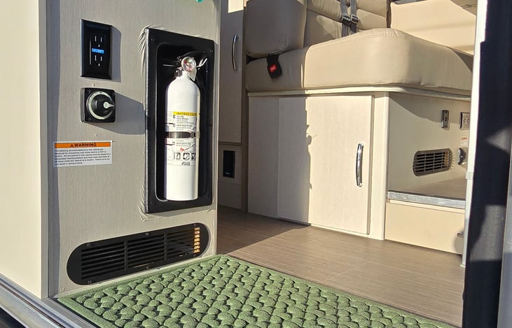 Main battery on-off switch at entry.