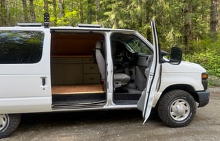 PNW Van Conversion | Solar · Roof Rack · Fridge