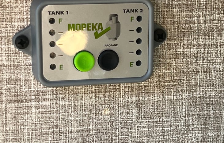 Keep guess work out of propane levels with our onboard Mopeka monitoring system.