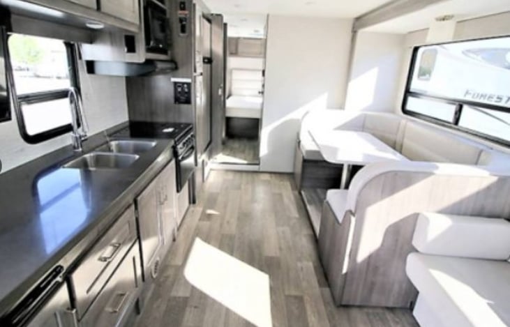 Interior looking back