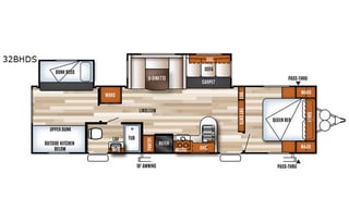 Family/Pet Friendly 2017 Forest River Salem 32BH