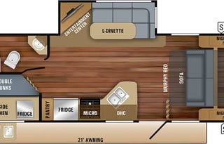 Dog friendly camper with outdoor kitchen