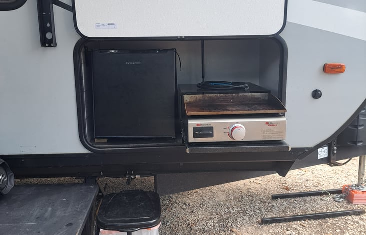 Mini Fridge & Griddle