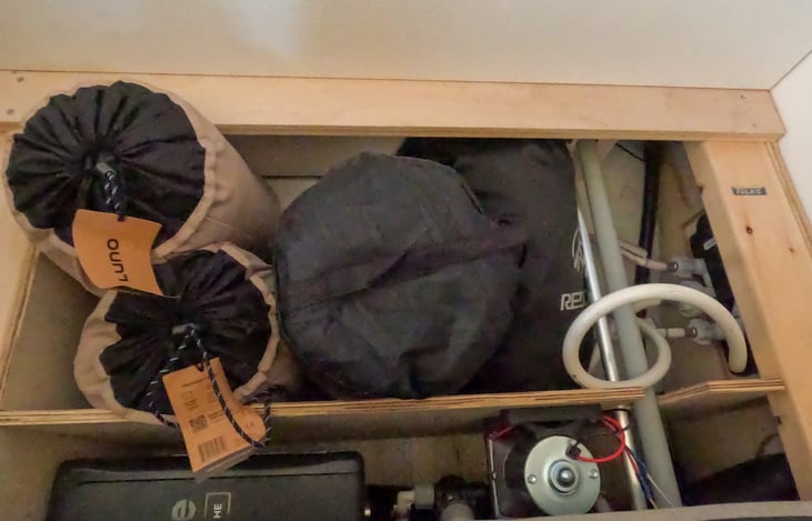 storage behind seats