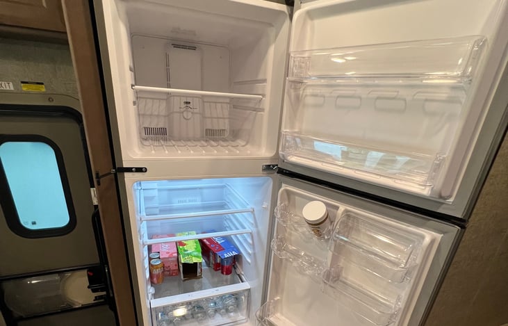 Residential refrigerator and freezer.