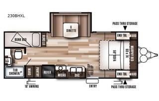 2017 Forest River RV Wildwood X-Lite 230BHXL
