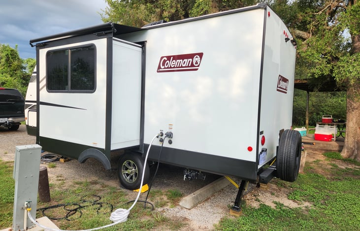 Rear of Camper with slide out