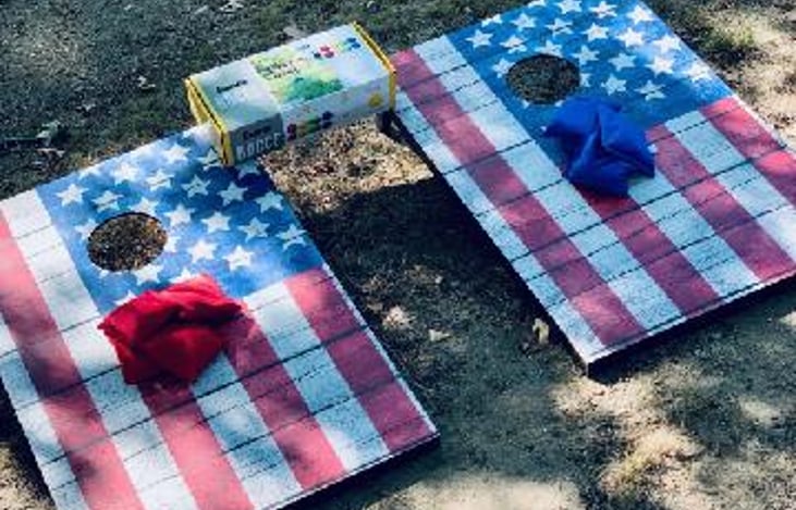 Cornhole and bocce