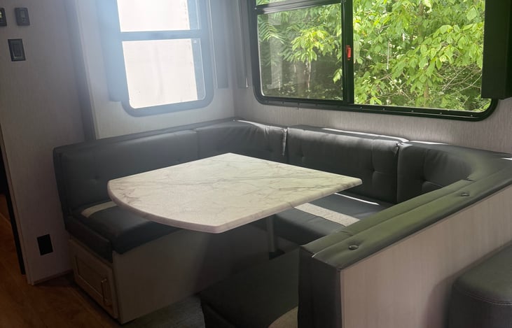 Dinette becomes bed
