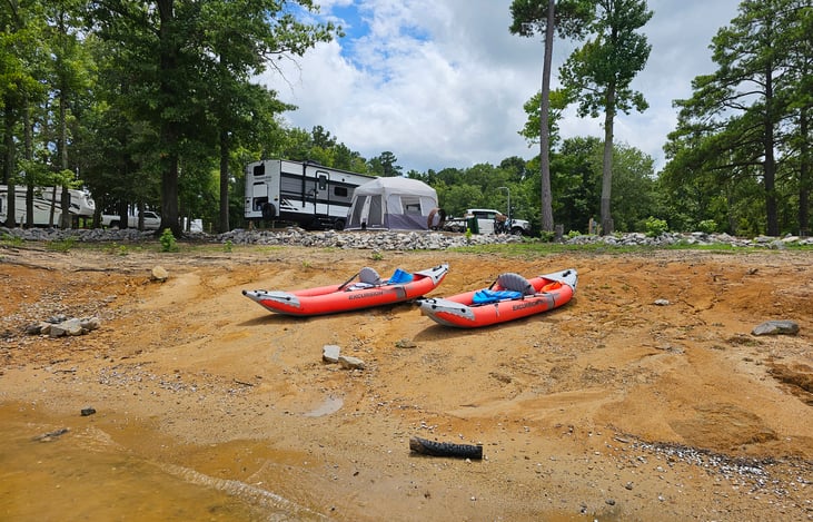 Kayaks available as an add-on!
