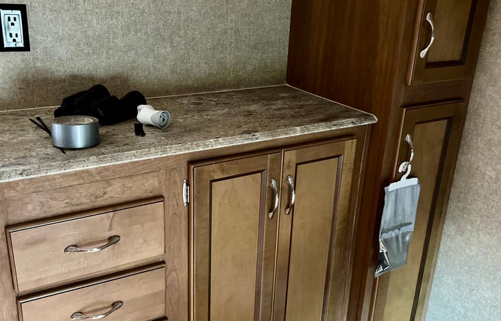 Storage in bunk room