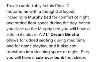 2023 Thor Motor Coach/Mercedes V6 Diesel